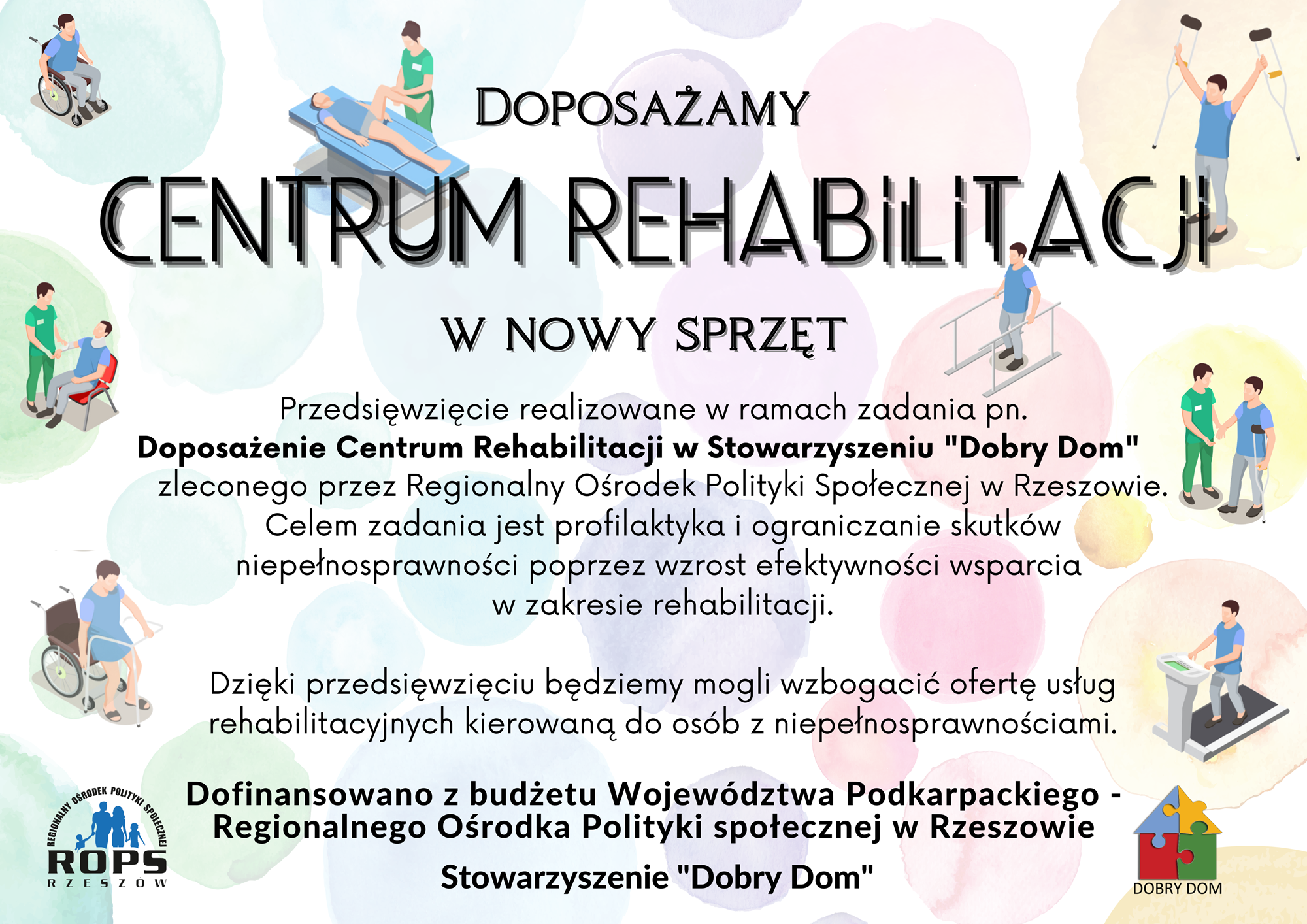 Doposażenie Centrum rehabilitacji